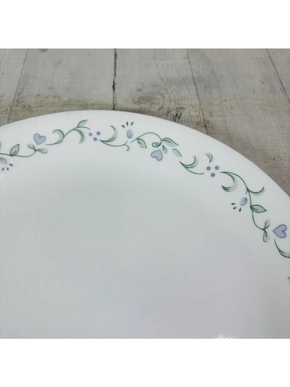90's Corelle Corning COUNTRY COTTAGE Lavender Flowers Hearts Dinner Plate Set 5